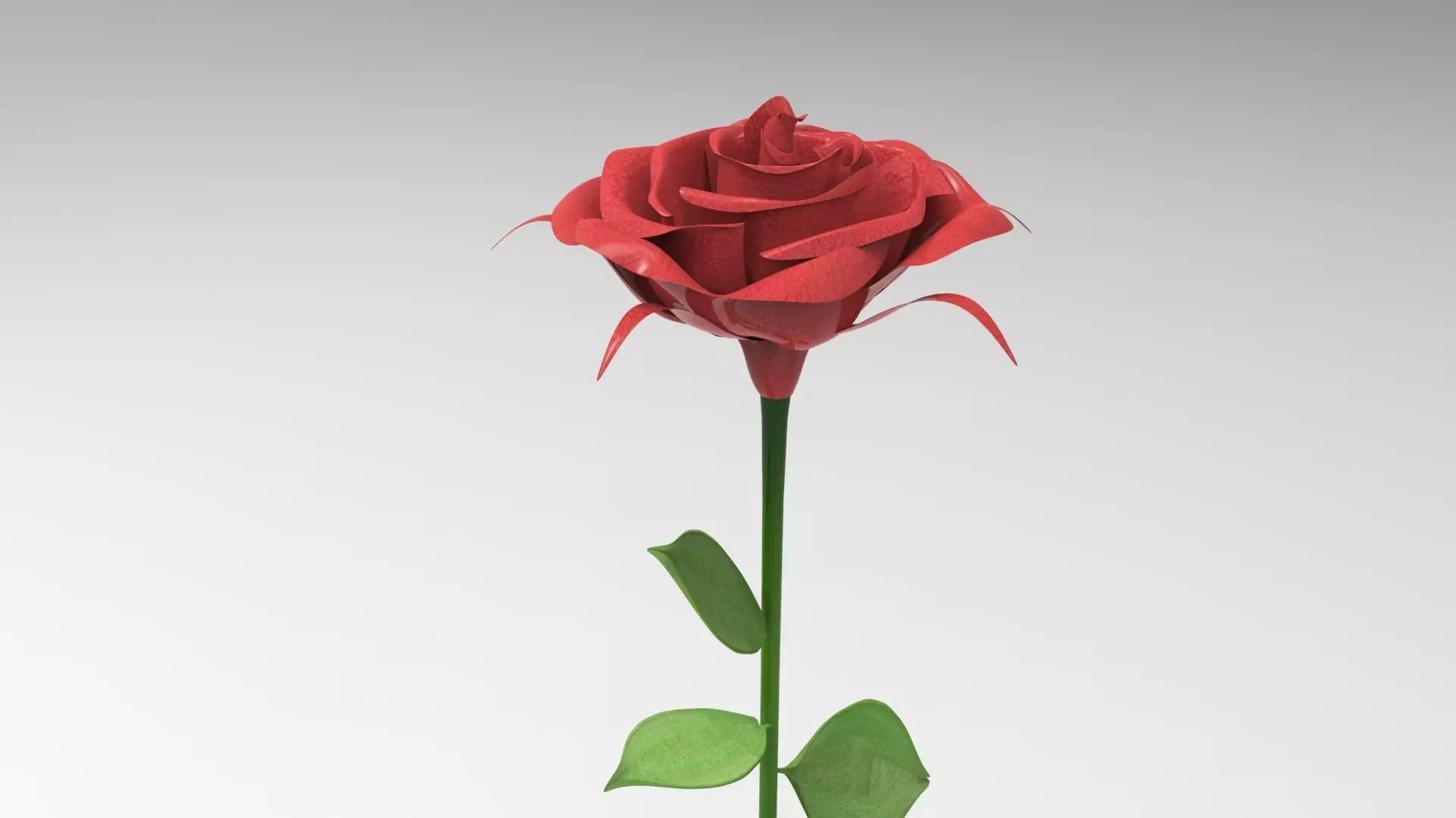 3D Rose origami 3D model_0