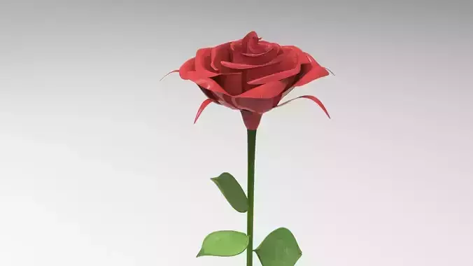 3D Rose origami