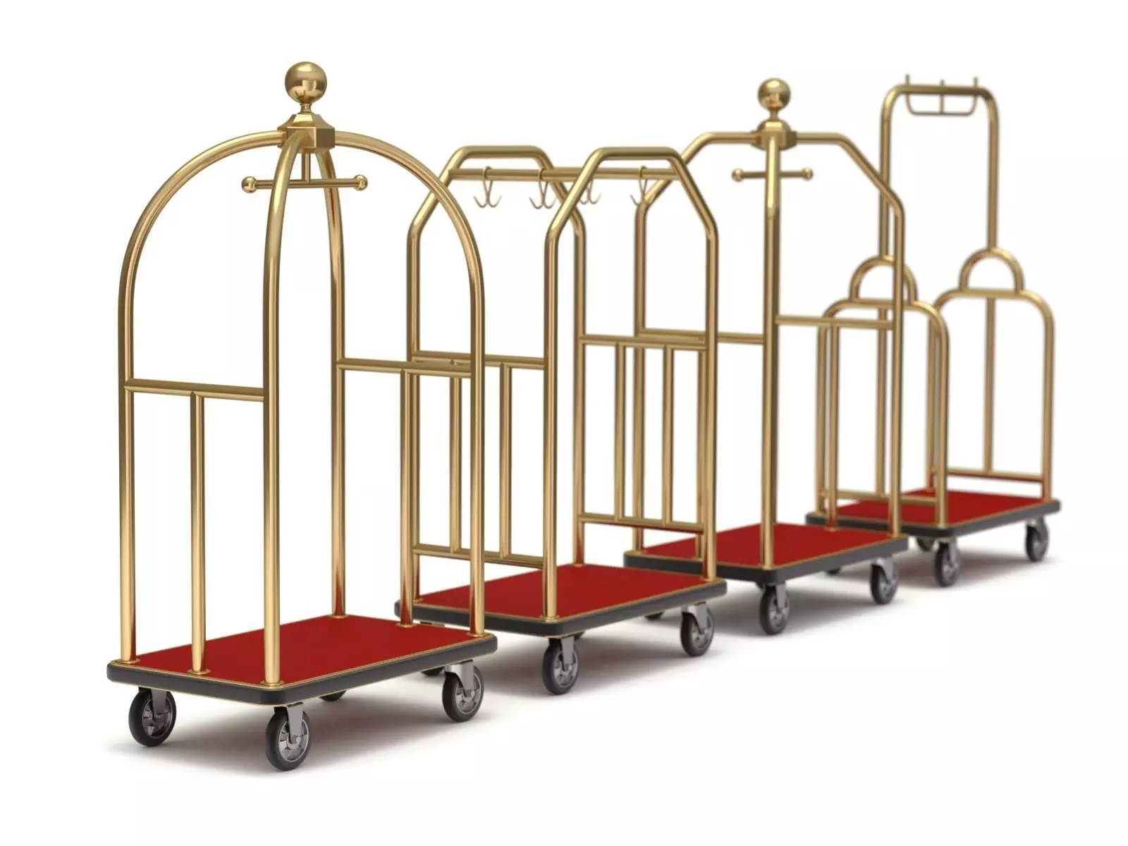 Hotel Cart Set 3D model