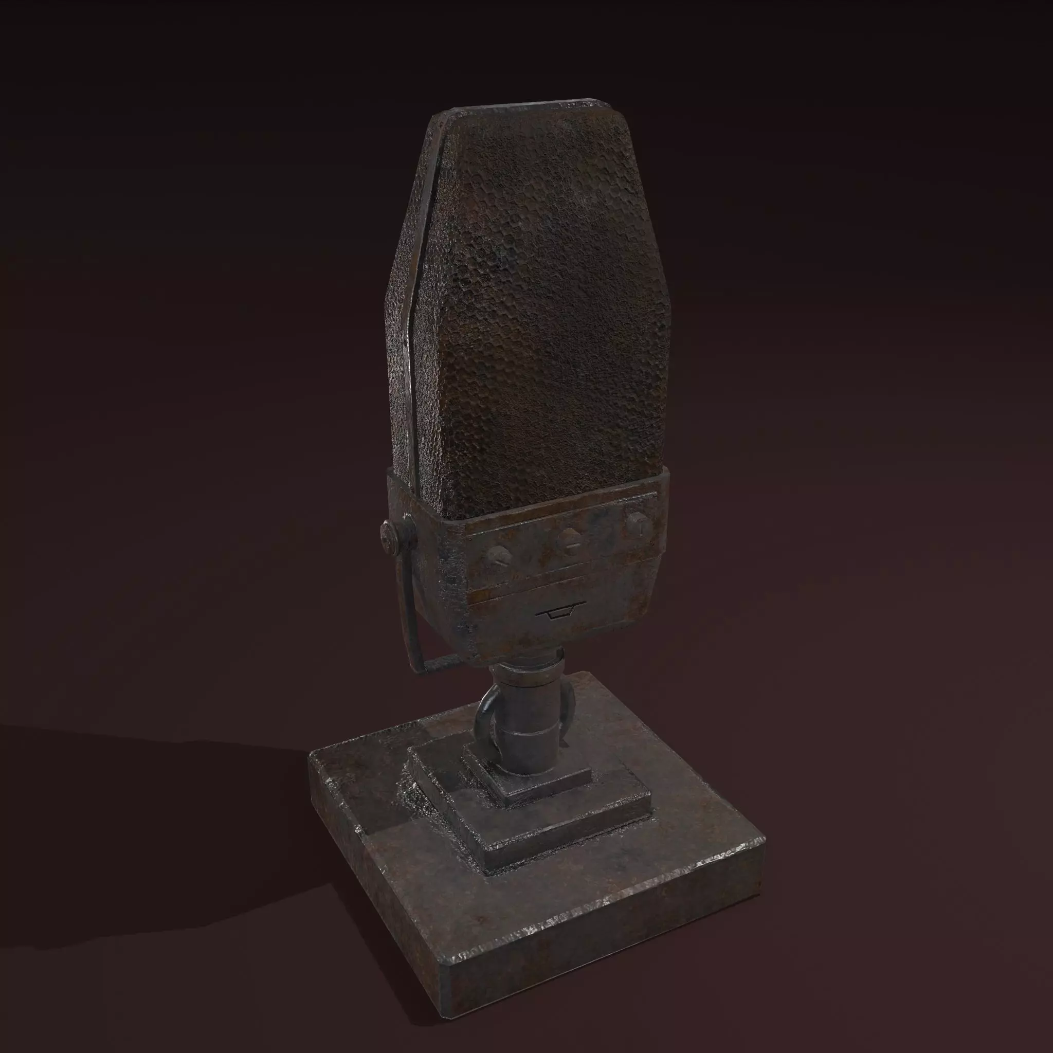 Vintage Microphone Free low-poly 3D model