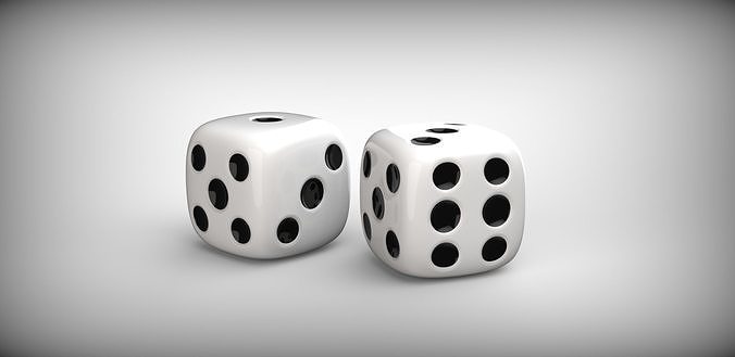 Dice 3D print two 3D print model