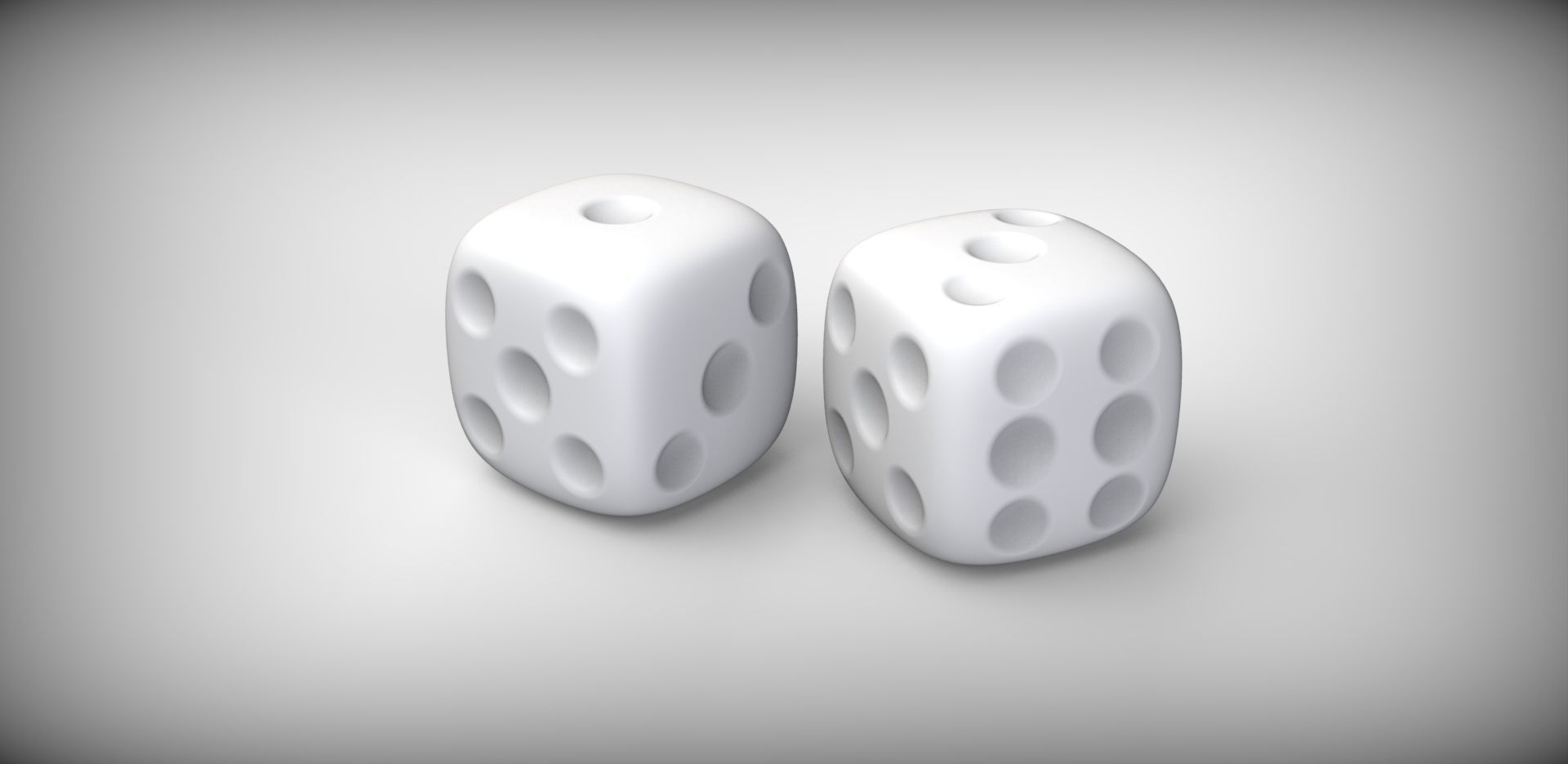 Dice 3D print two 3D print model_2