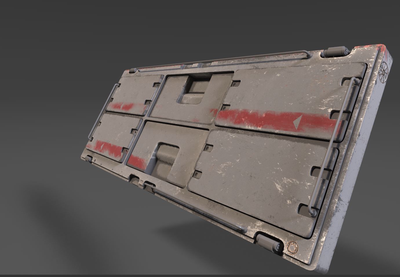 Scifi Corridor 3D model_9