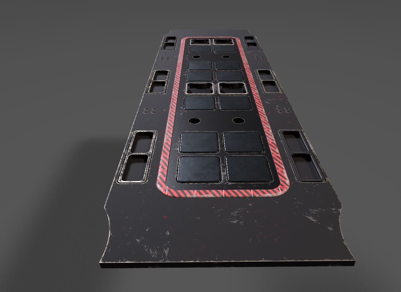 Scifi Corridor 3D model_8