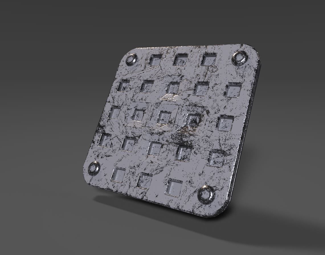 Scifi Corridor 3D model_10