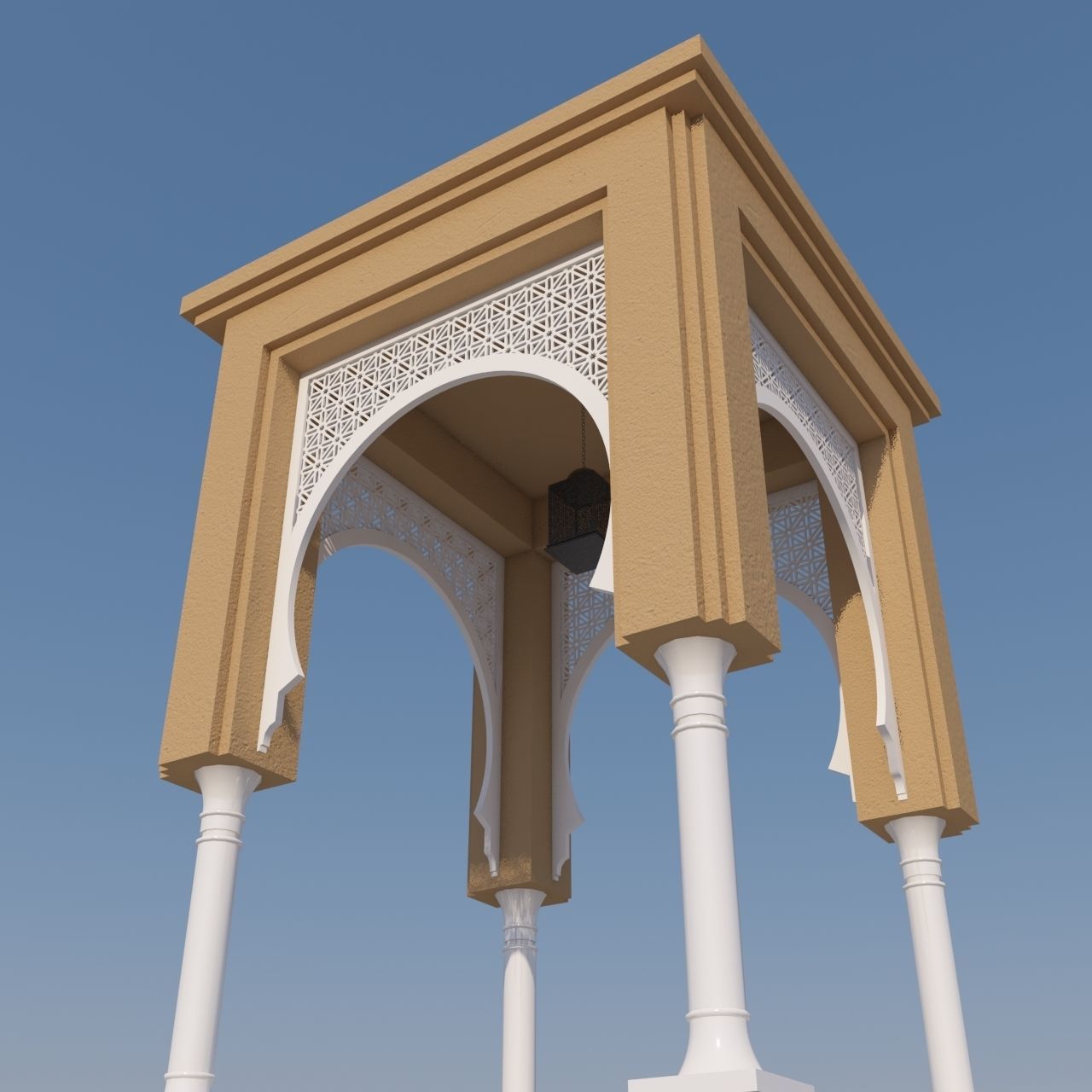 Traditional Moroccan Door 3D model_3