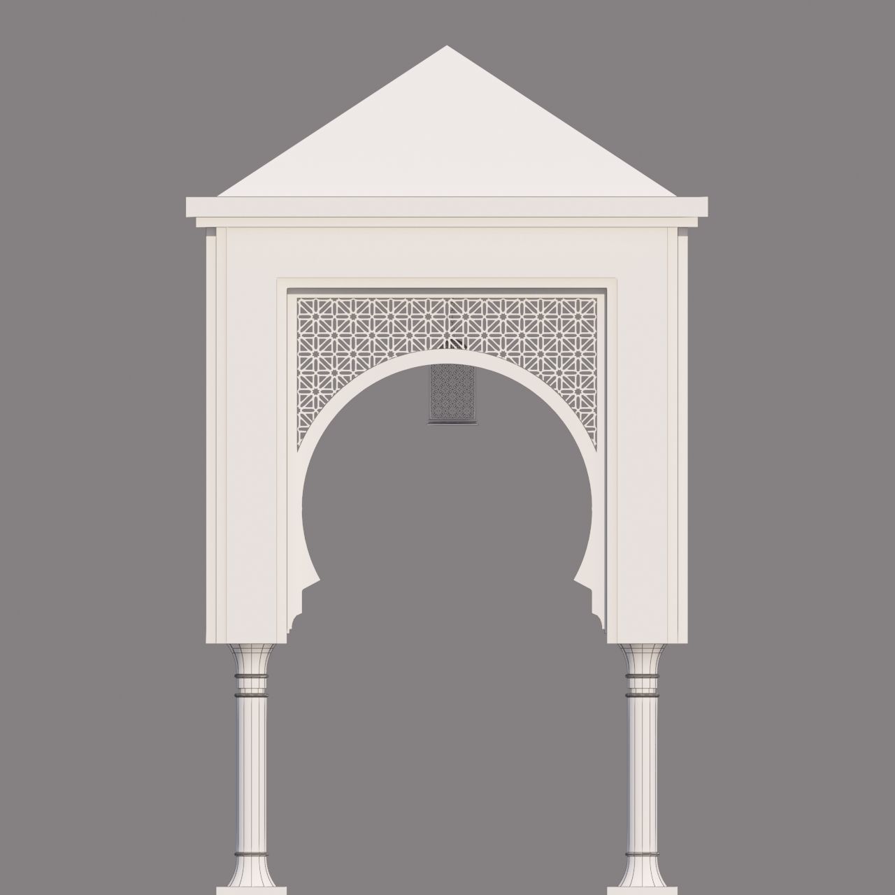 Traditional Moroccan Door 3D model_11