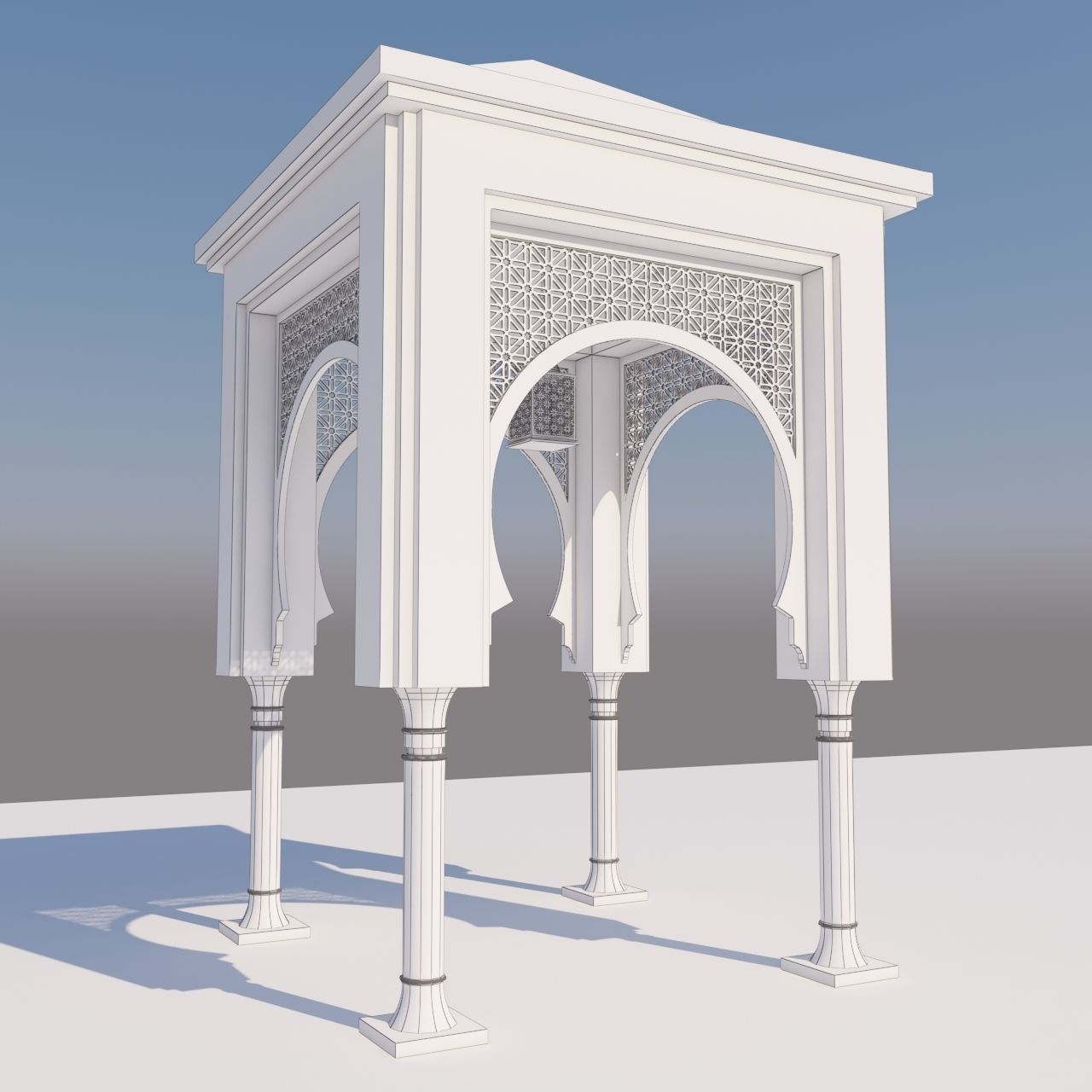 Traditional Moroccan Door 3D model_6