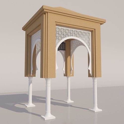 Traditional Moroccan Door 3D model