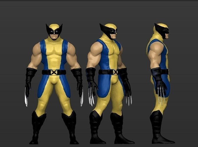 Wolverine - 3D figurine model 3D print model