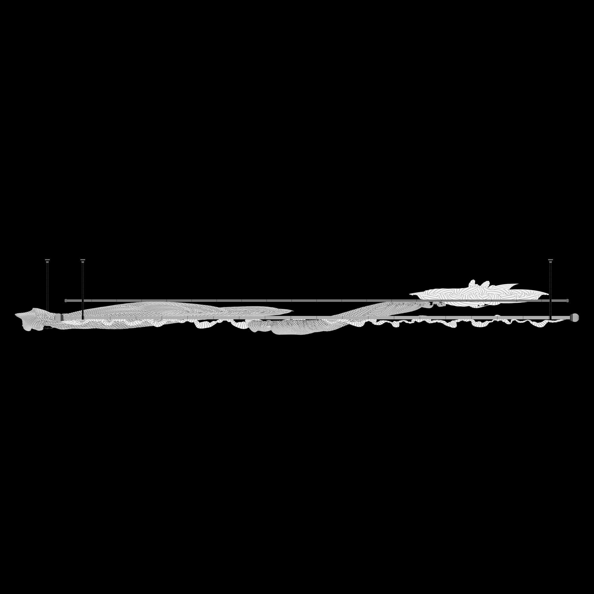 Window Curtains Free low-poly 3D model_13