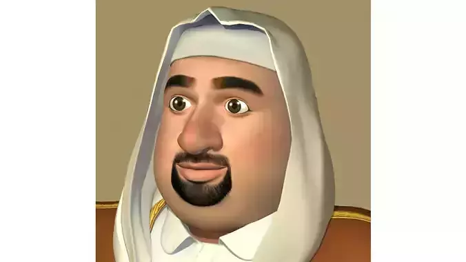 Rich Arab Saudi Man 3D model