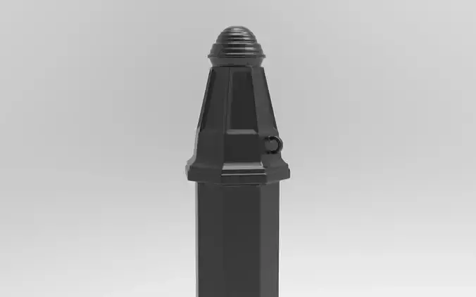 Post Bollard Metal 3D Model 3D model