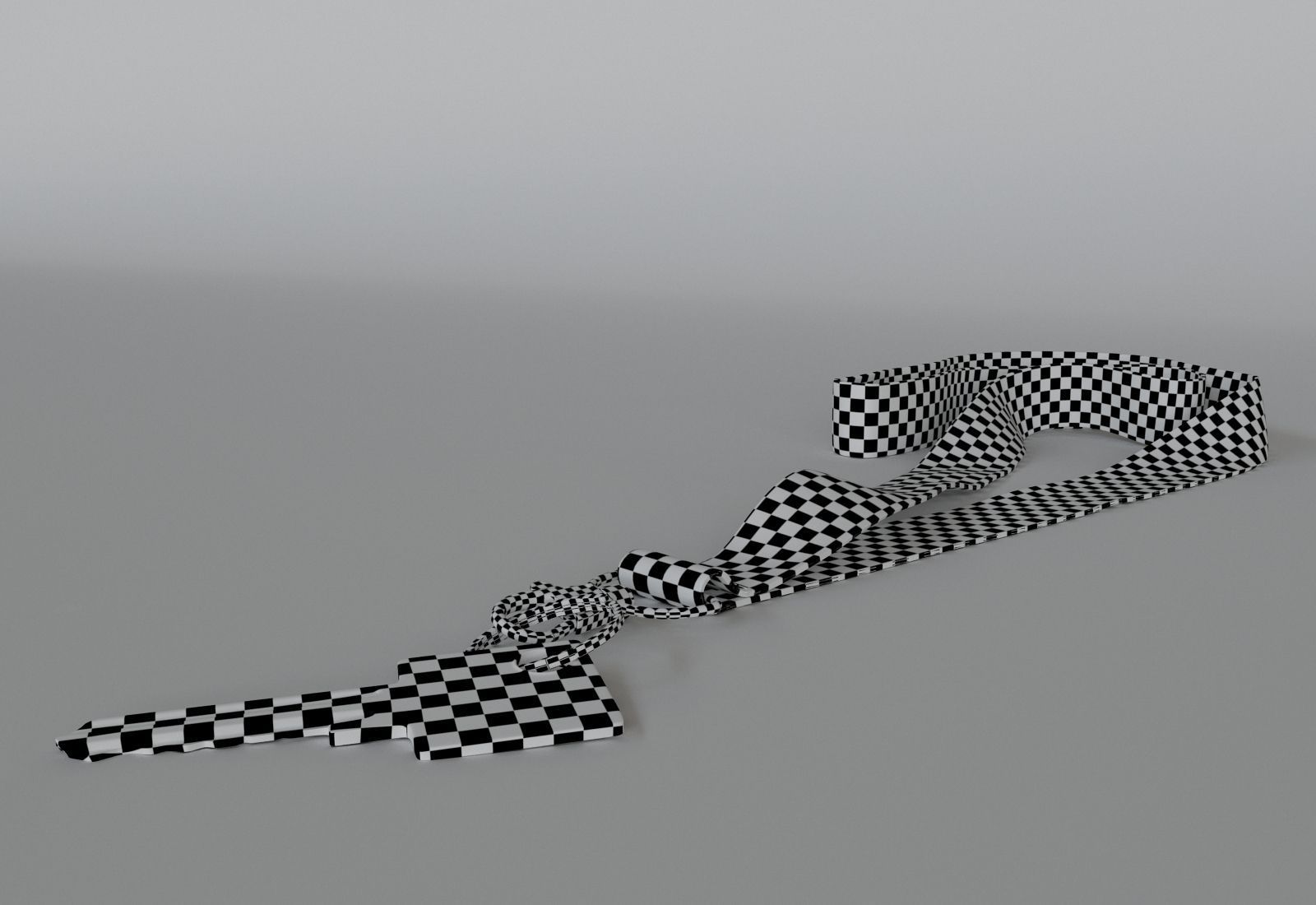 Key with Keychain 3D model_4