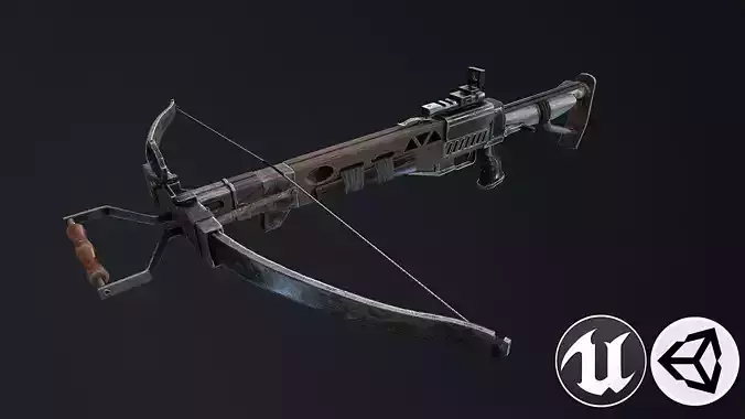 Crossbow Low-poly 3D model