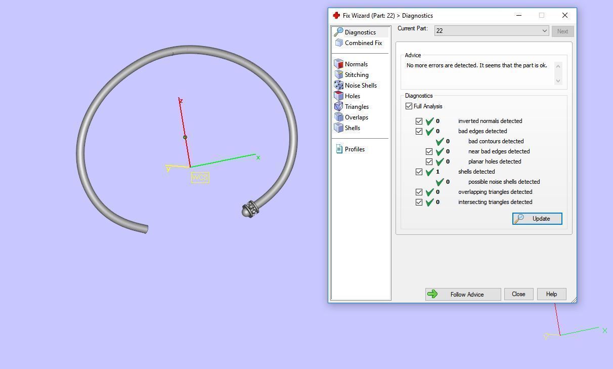 Bracelet 1 infinity cuff with diamonds 3D print model_12