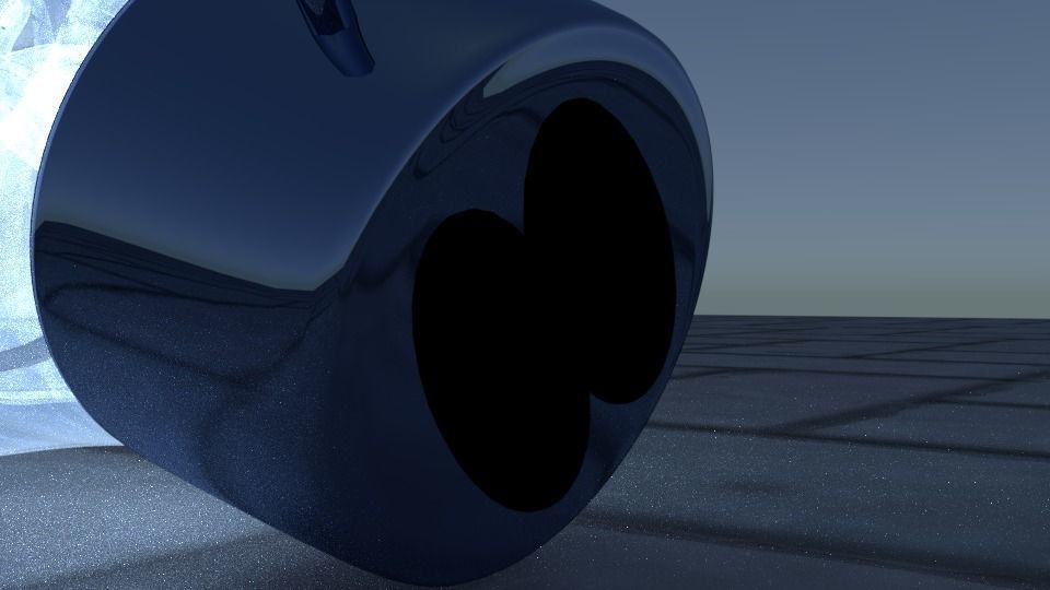 Light Bulb on Floor Low-poly 3D model_6