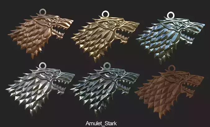 Game Of Throne Stark Amulet 
