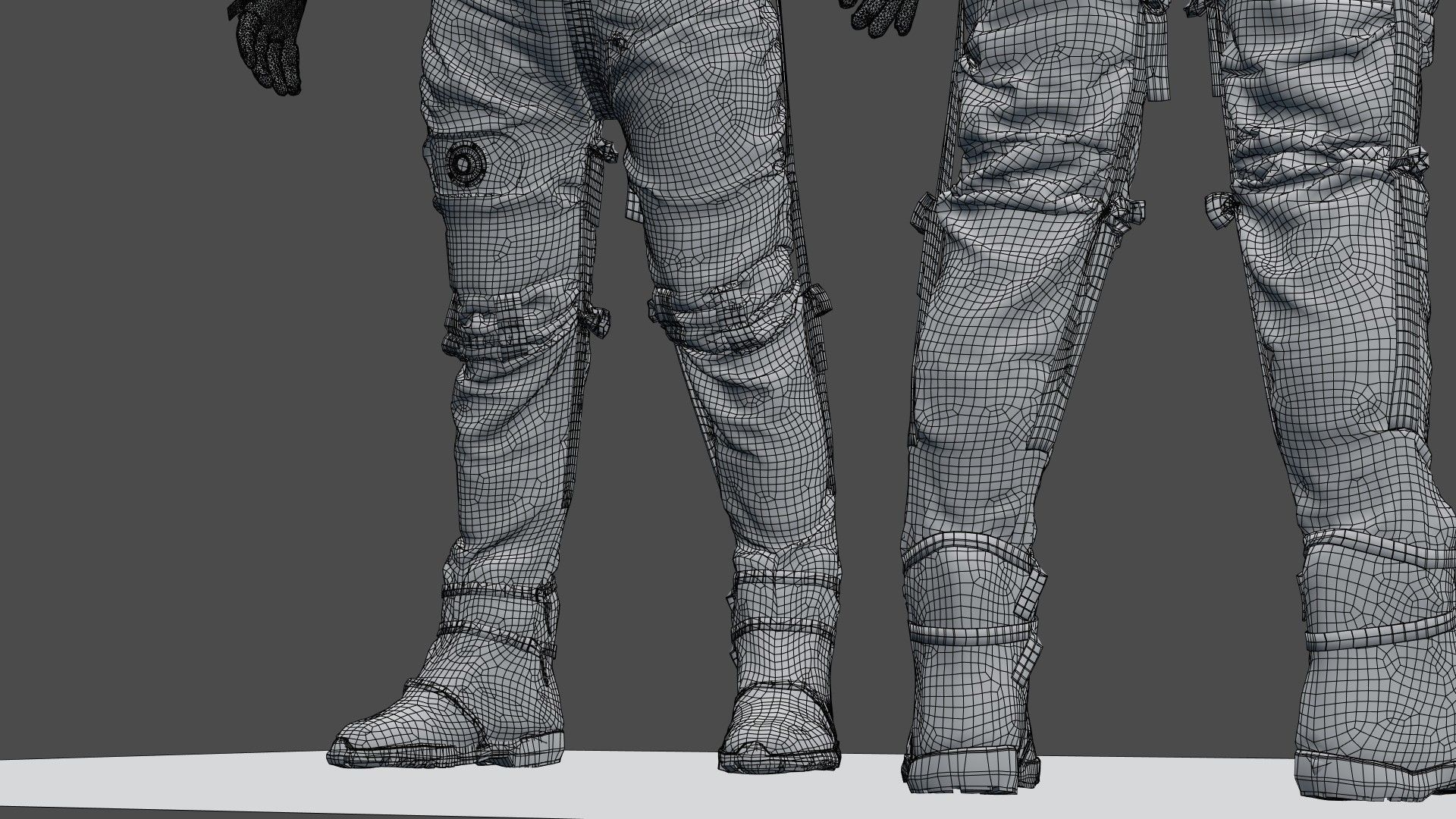 SPACESUIT Silver Mercury Navy Mark IV 3D model_34