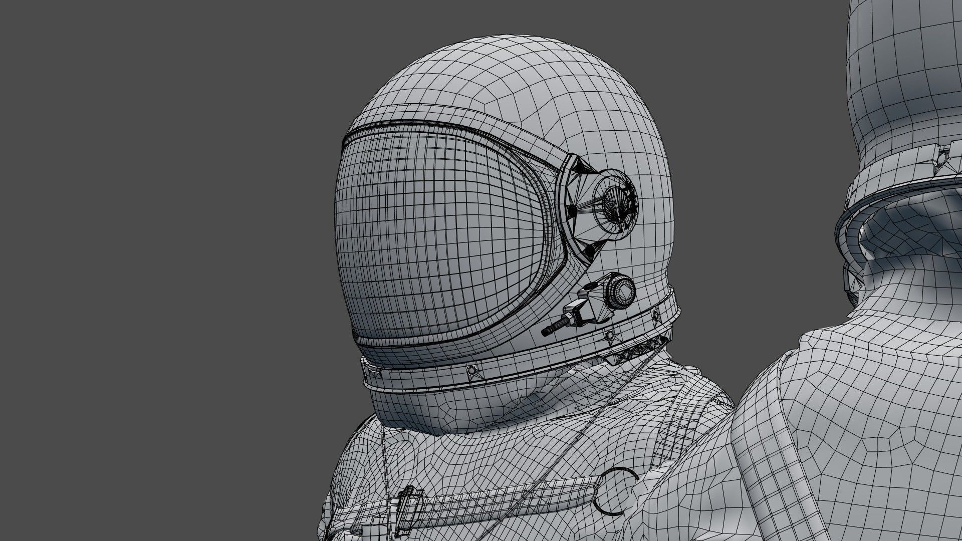 SPACESUIT Silver Mercury Navy Mark IV 3D model_32