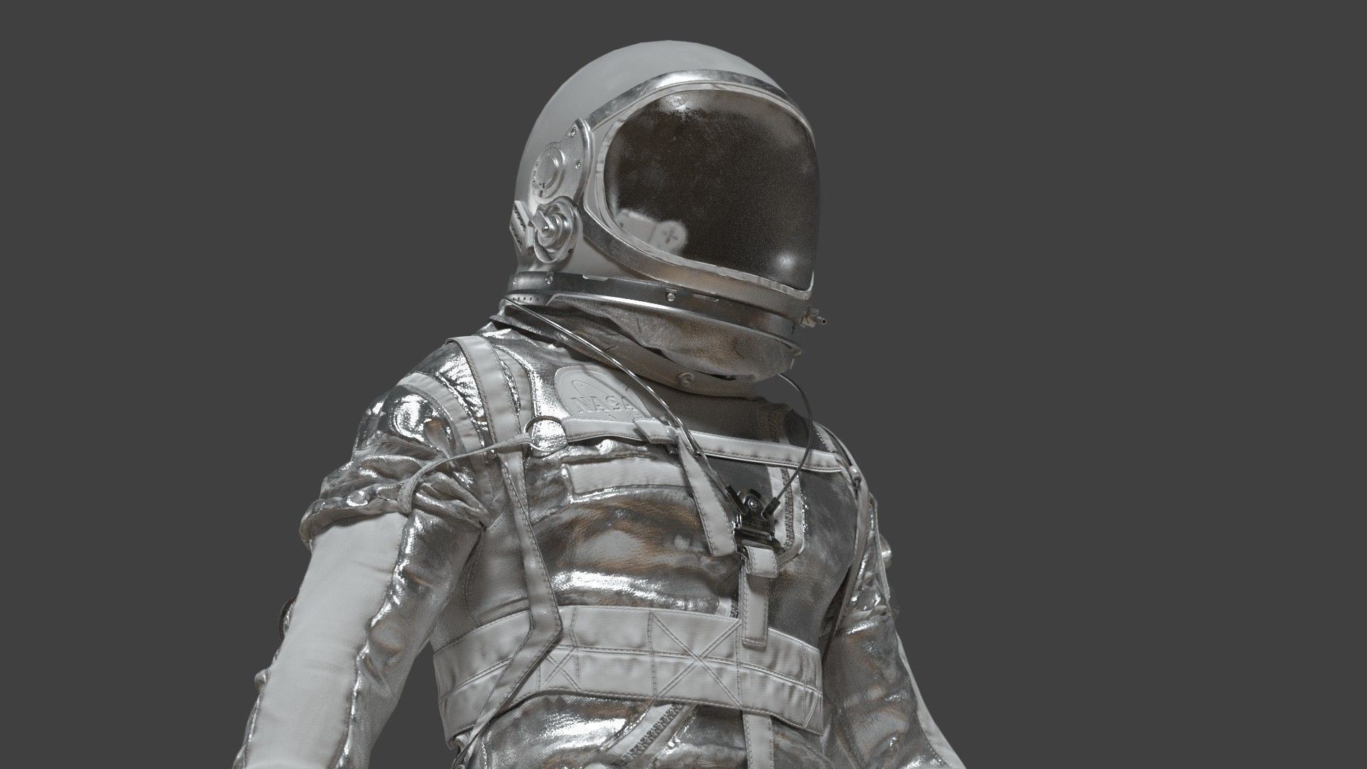 SPACESUIT Silver Mercury Navy Mark IV 3D model_18