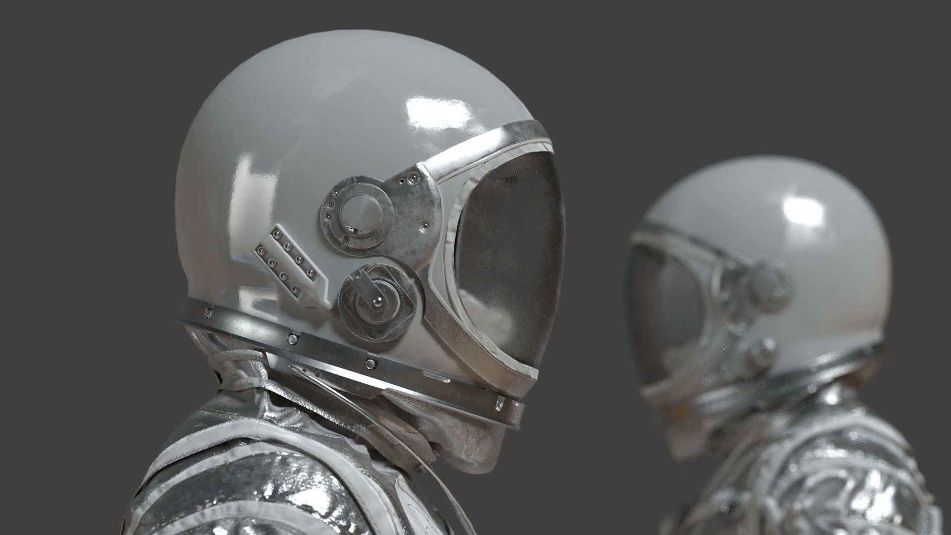SPACESUIT Silver Mercury Navy Mark IV 3D model_26