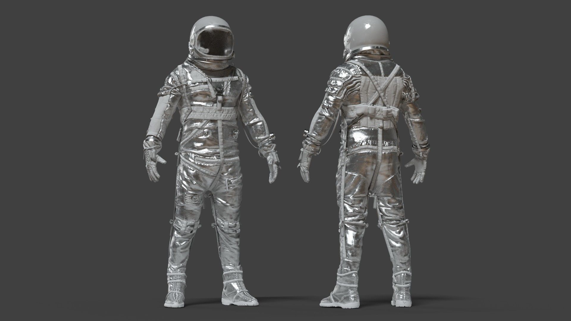 SPACESUIT Silver Mercury Navy Mark IV 3D model_15