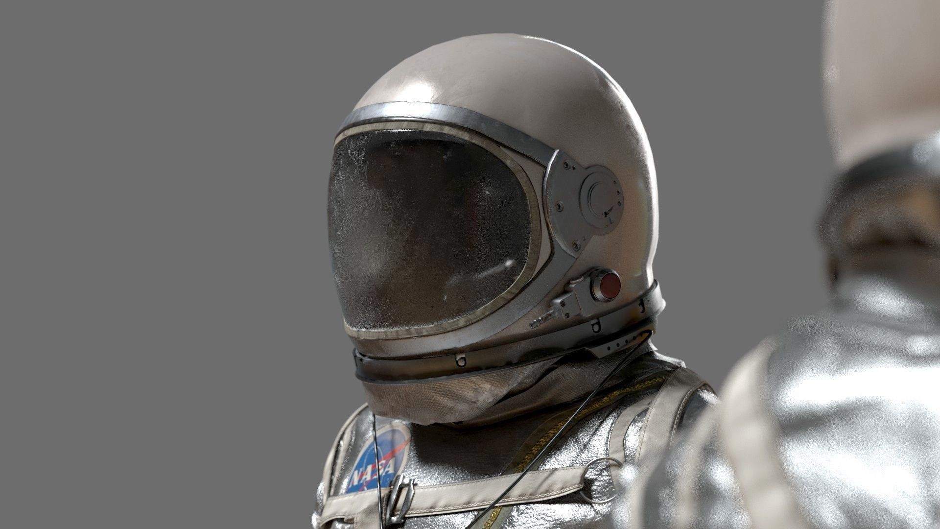 SPACESUIT Silver Mercury Navy Mark IV 3D model_6