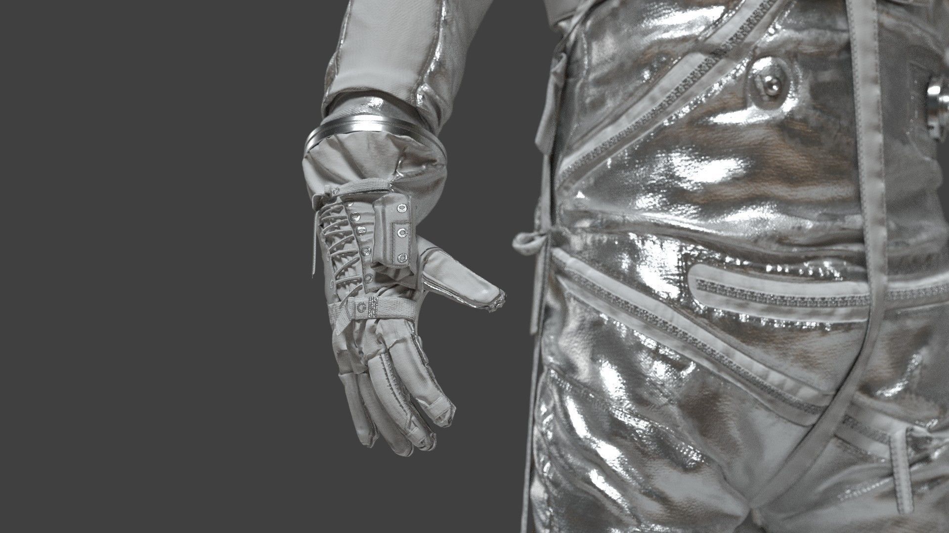 SPACESUIT Silver Mercury Navy Mark IV 3D model_24