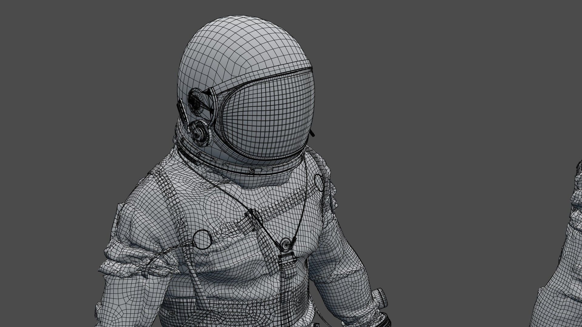 SPACESUIT Silver Mercury Navy Mark IV 3D model_30