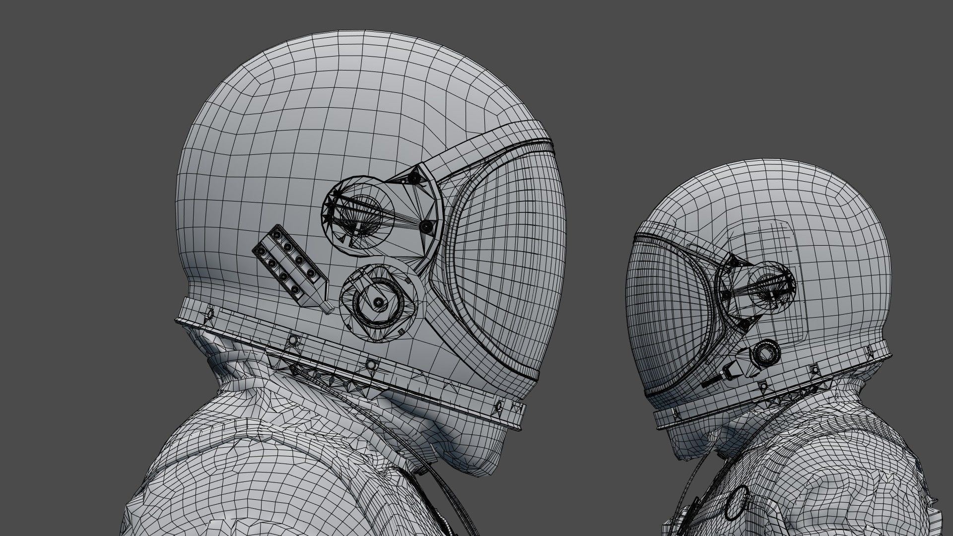 SPACESUIT Silver Mercury Navy Mark IV 3D model_39