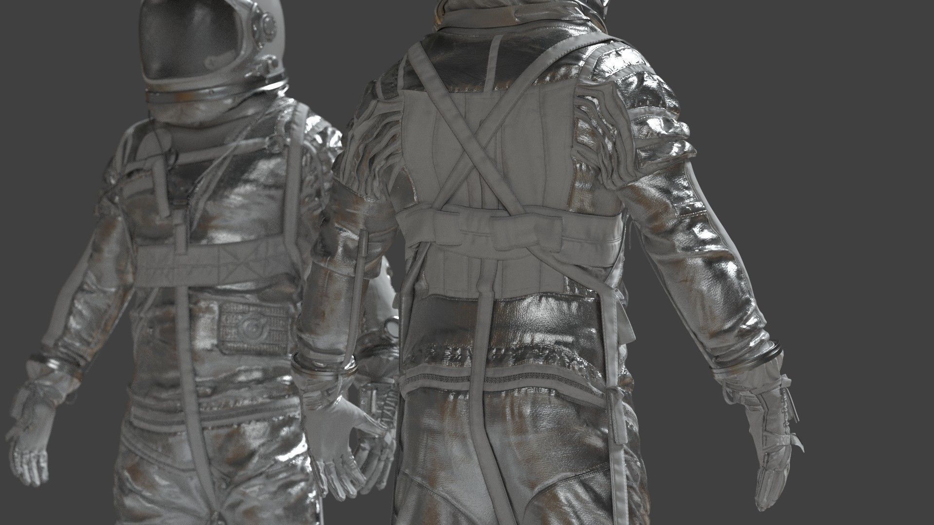 SPACESUIT Silver Mercury Navy Mark IV 3D model_23