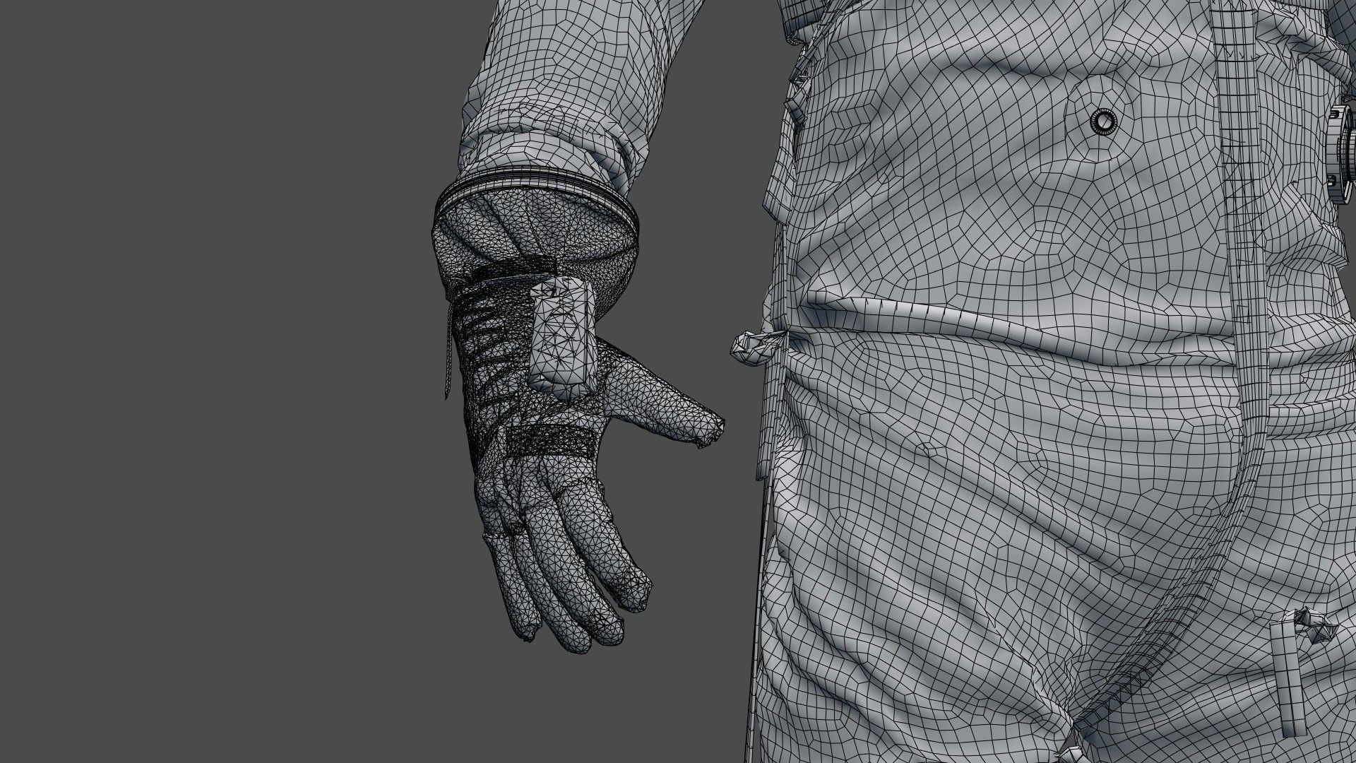 SPACESUIT Silver Mercury Navy Mark IV 3D model_37