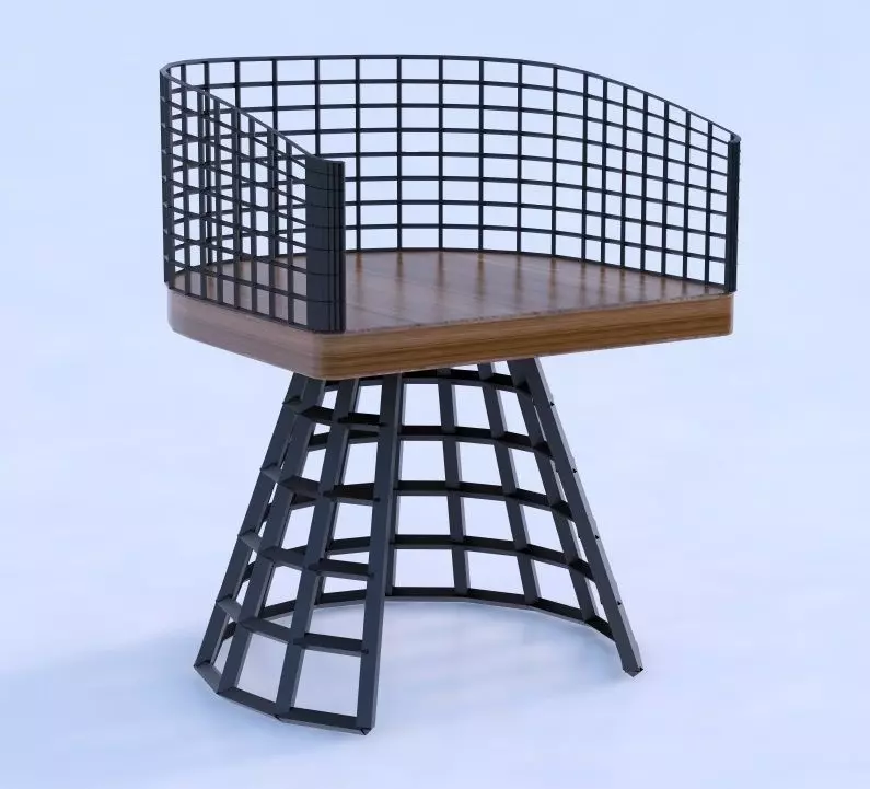 SeSin-Industrial Chair Free 3D model