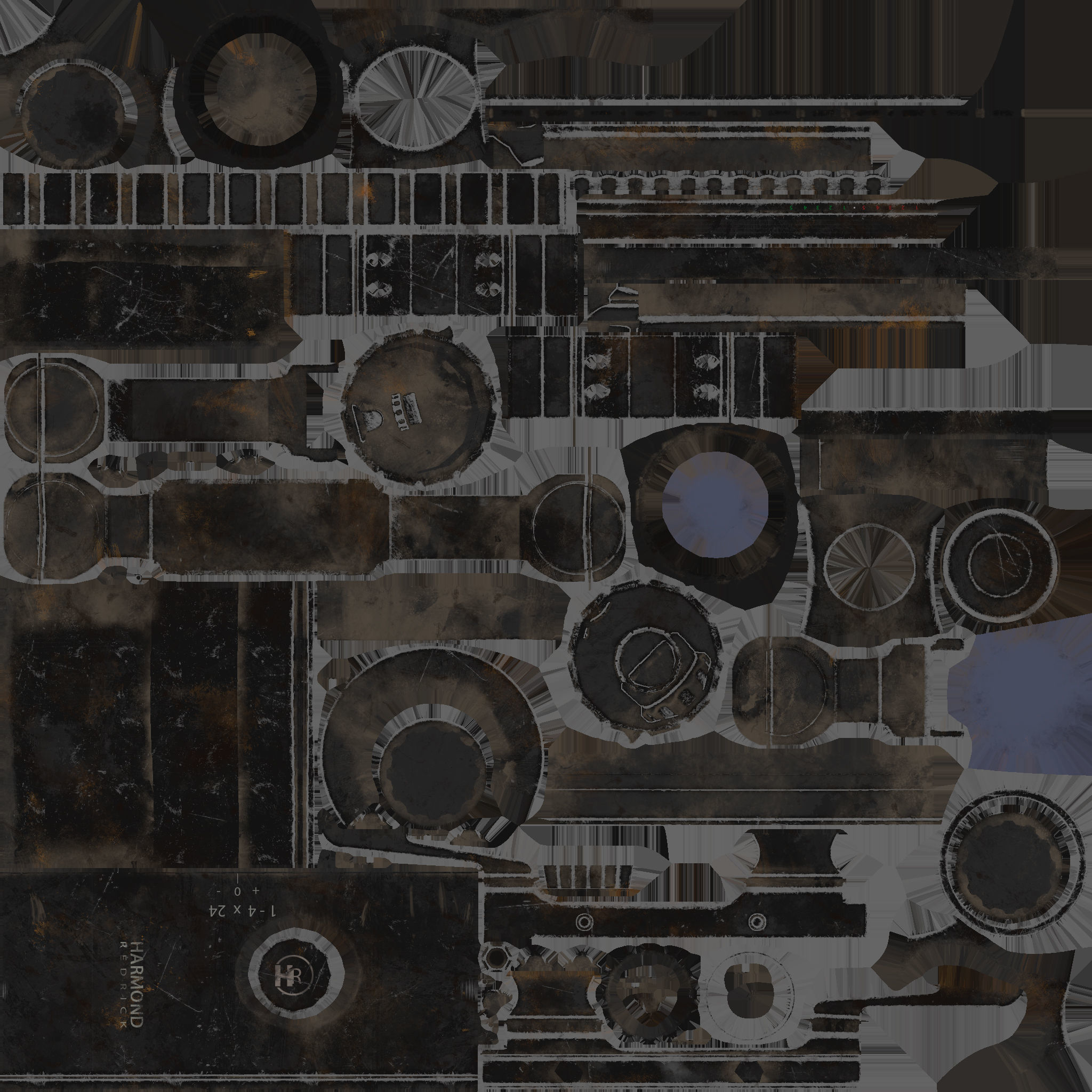 Winchester sniper rifle Low-poly 3D model_9