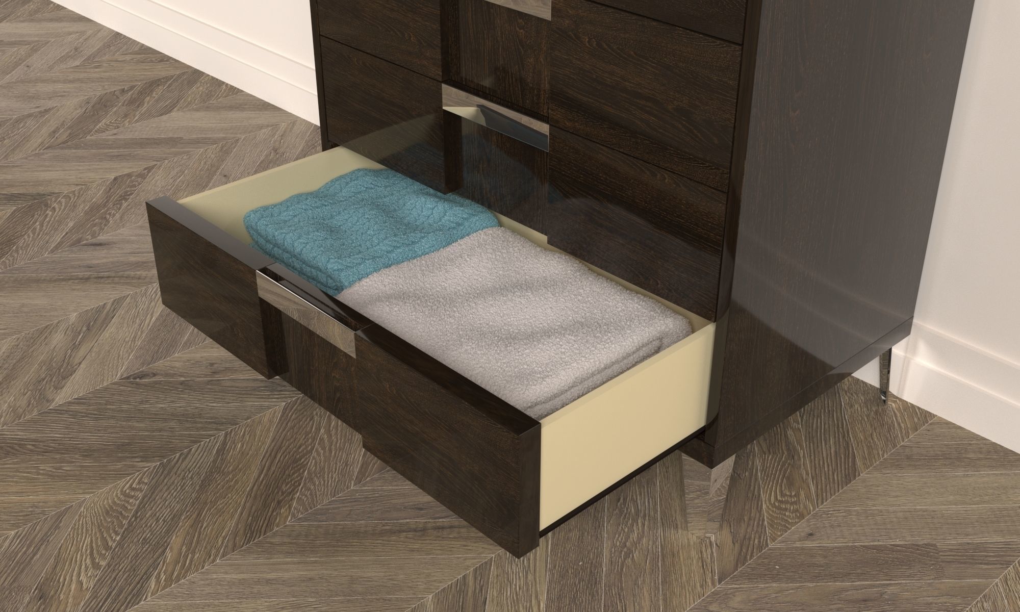 ALF Soprano chest Modern Itallian woodern furniture 3D model_3