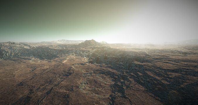 Mars Landscape 4K 3D model