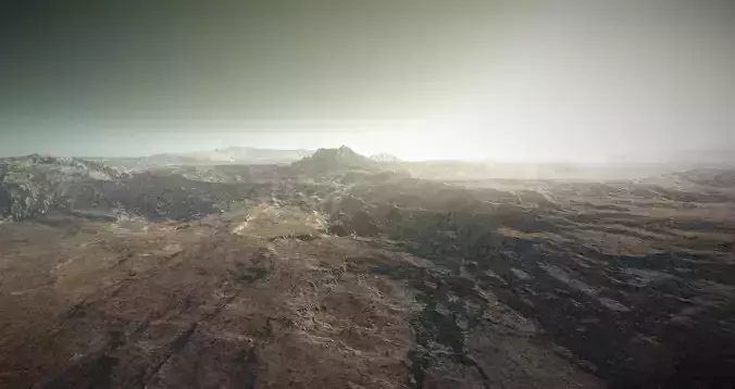 Mars Landscape 4K 3D model