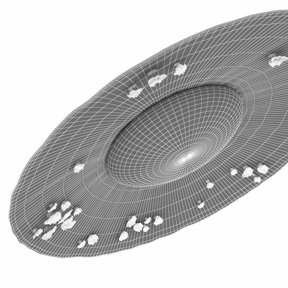 saya modern mirror by brabbu 3d model 3D model_7