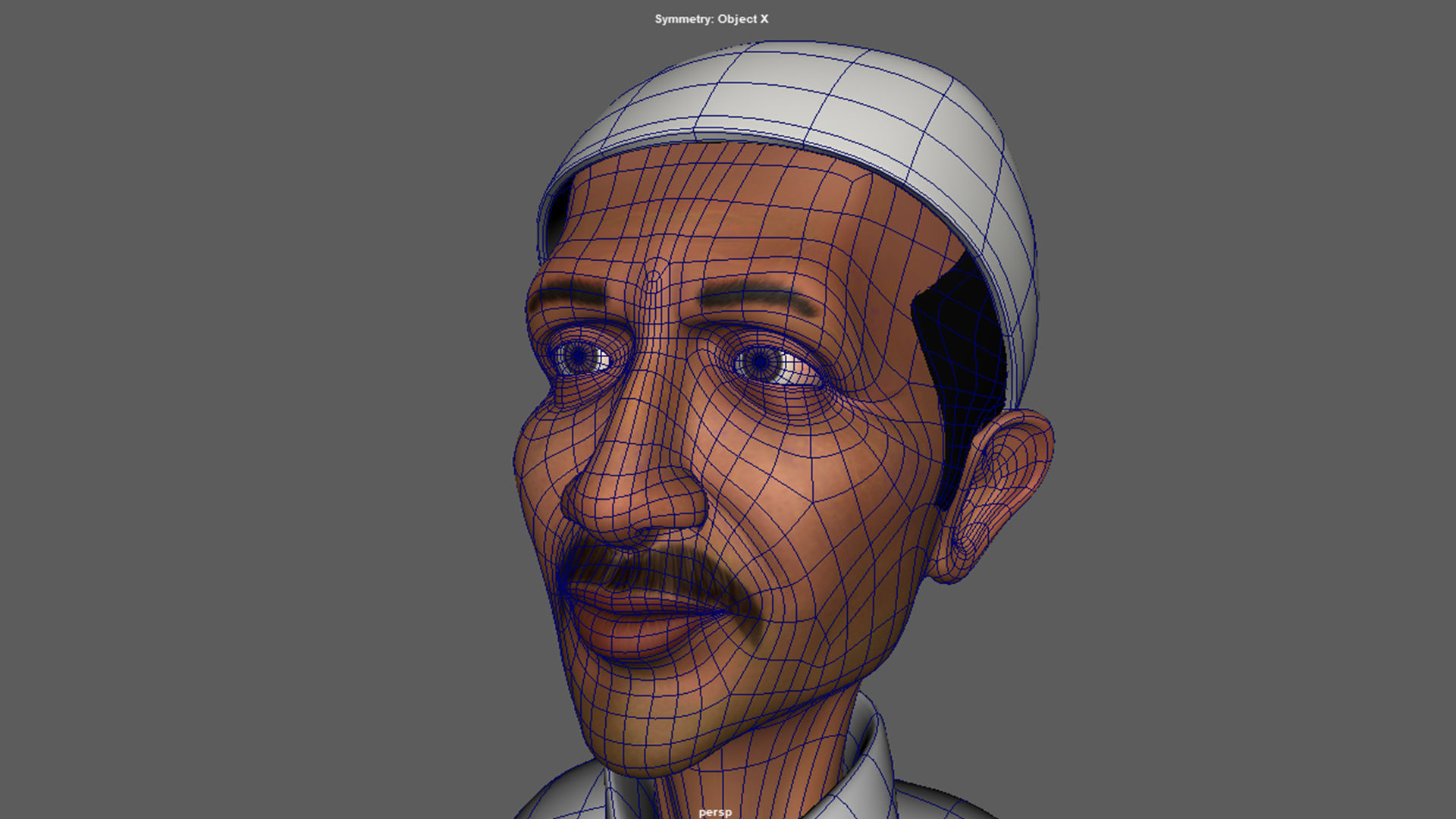 Poor Arab Saudi Man 3D model_5