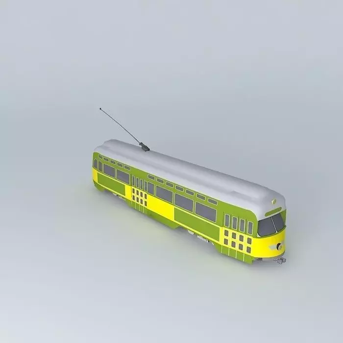 Tram a lang dang Free 3D model_0