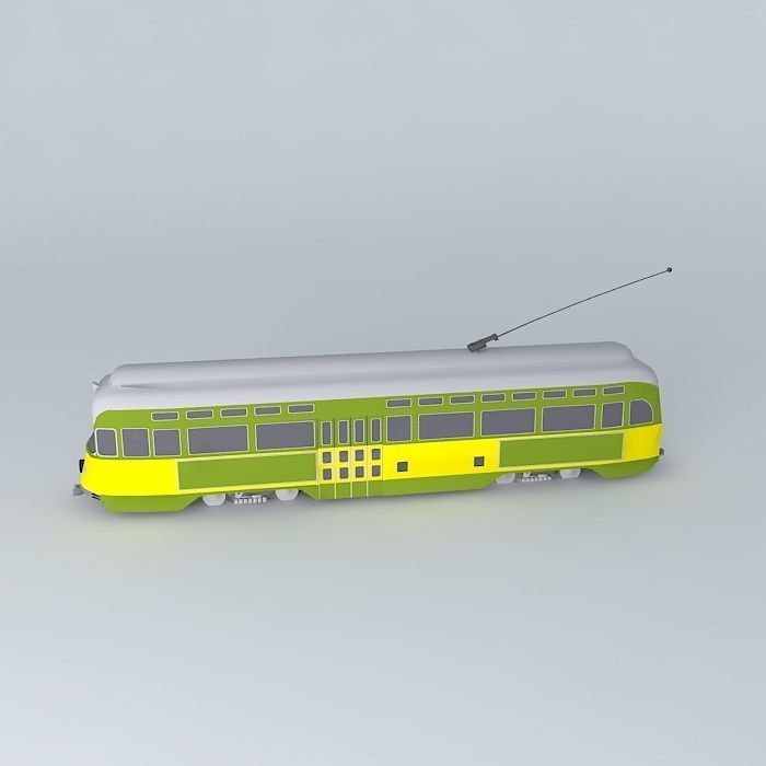 Tram a lang dang Free 3D model_2