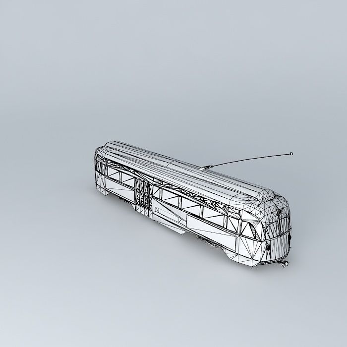 Tram a lang dang Free 3D model_4