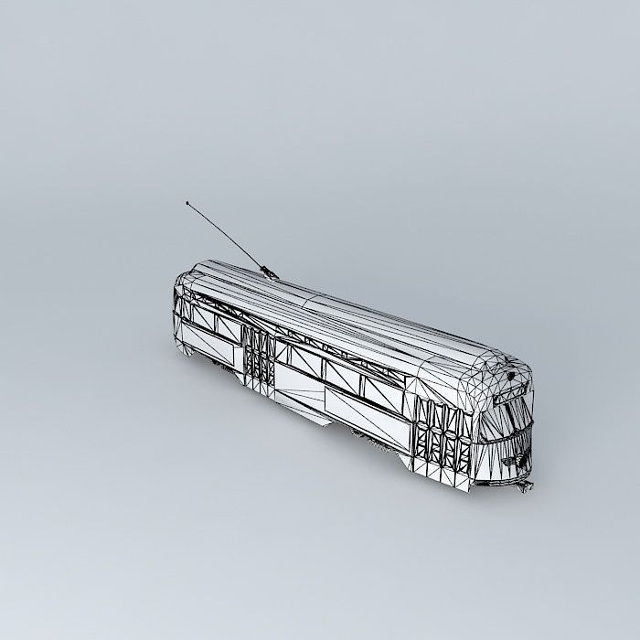 Tram a lang dang Free 3D model_3