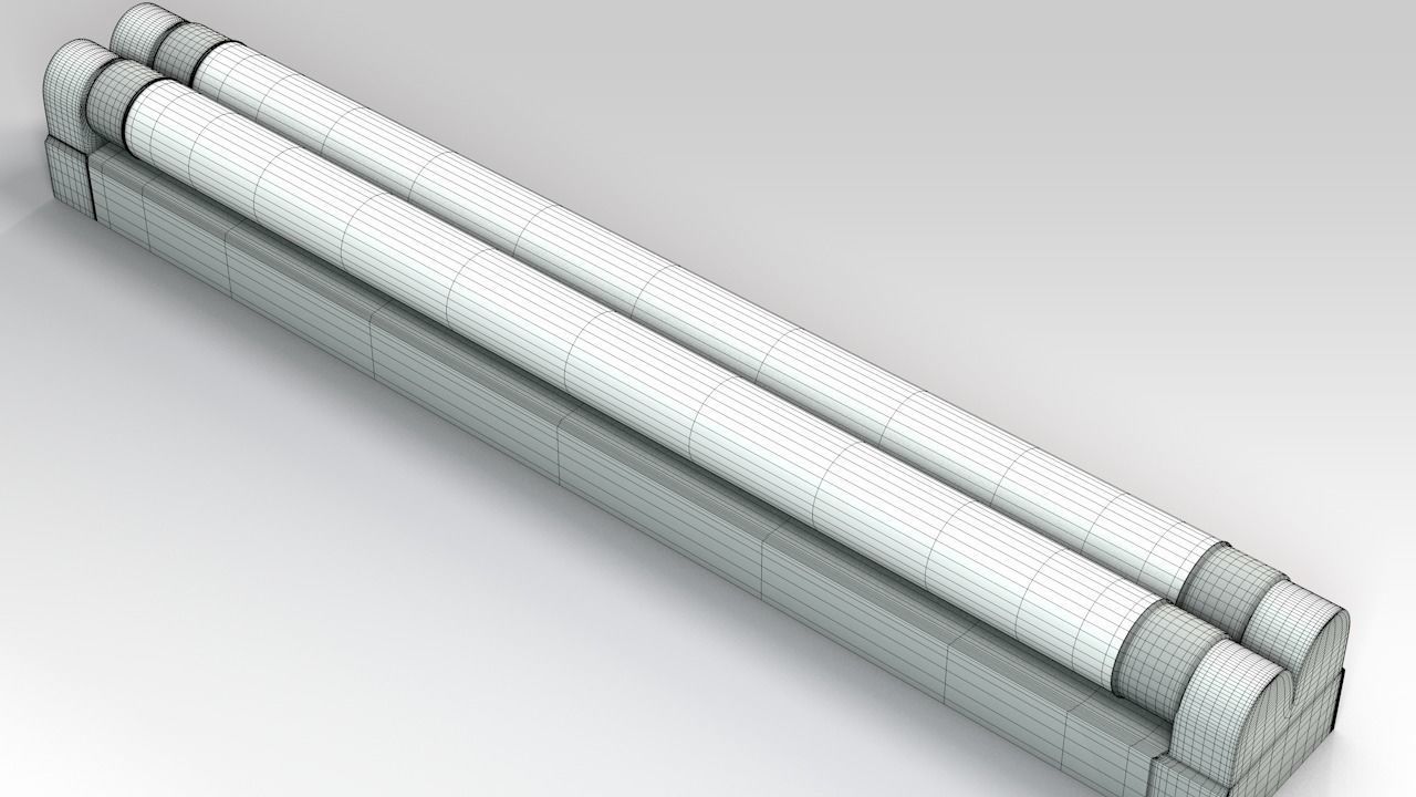 Light tube 3D model_1