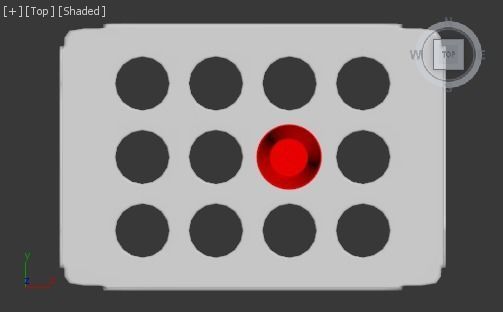 ACRYLLIC TRAY FOR 12oz PLASTIC CUPS Low-poly 3D model_10