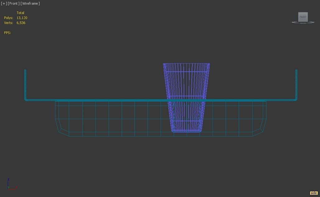 ACRYLLIC TRAY FOR 12oz PLASTIC CUPS Low-poly 3D model_7