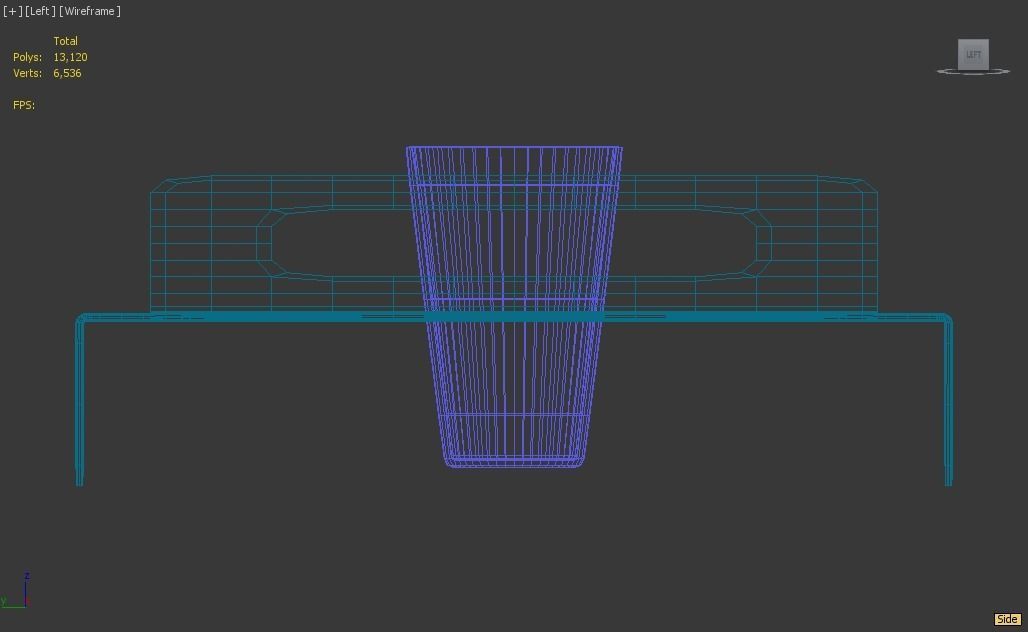 ACRYLLIC TRAY FOR 12oz PLASTIC CUPS Low-poly 3D model_5