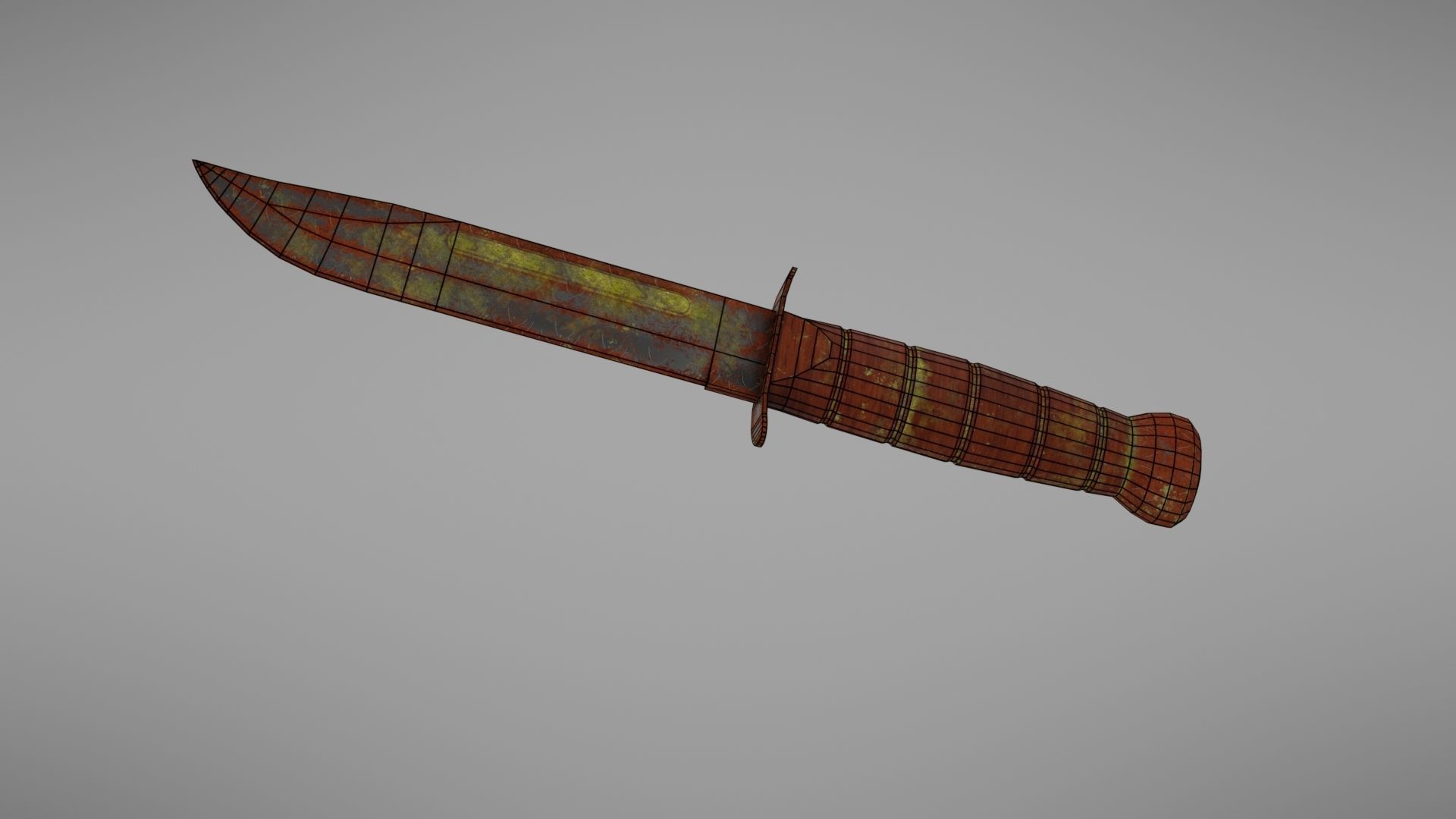 Knife Ka-Bar Low-poly 3D model_27