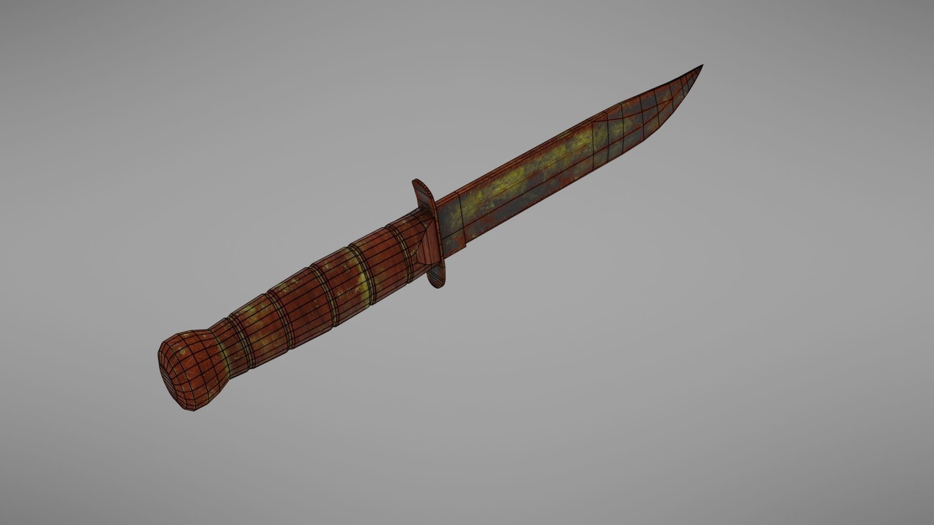 Knife Ka-Bar Low-poly 3D model_36